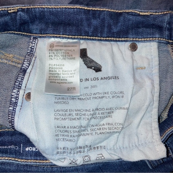AG Adriano Goldschmied Women's Prima Cigarette Jeans | Size 27R - Picture 8 of 11